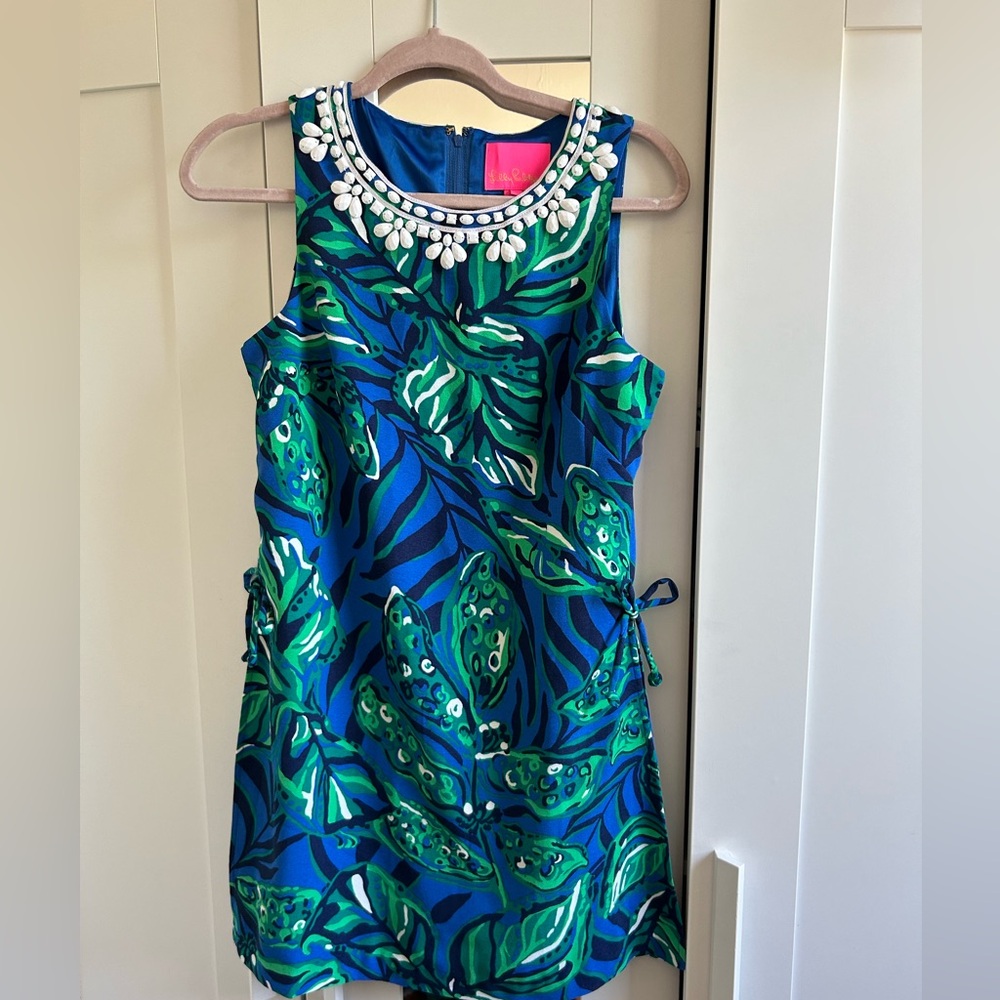 Lilly Pulitzer Donna Sleeveless Romper in Indigo Breeze Shady Gators